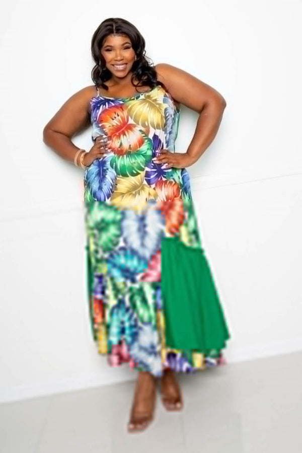 Splice Tropical Dress - Fit Me For 20