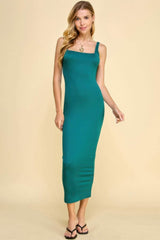 Square Neck Tank Maxi Dress - Fit Me For 20