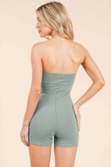 Strapless Twisted Detail Biker Suit - Fit Me For 20