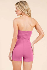 Strapless Twisted Detail Biker Suit - Fit Me For 20