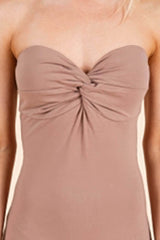 Strapless Twisted Detail Biker Suit - Fit Me For 20