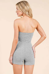 Strapless Twisted Detail Biker Suit - Fit Me For 20