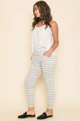 Stripe Drawstring Jogger - Fit Me For 20
