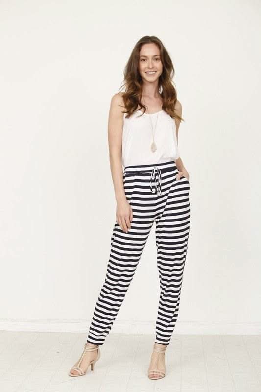 Stripe Drawstring Jogger - Fit Me For 20