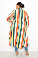 Striped Hi Low Shirt - Fit Me For 20