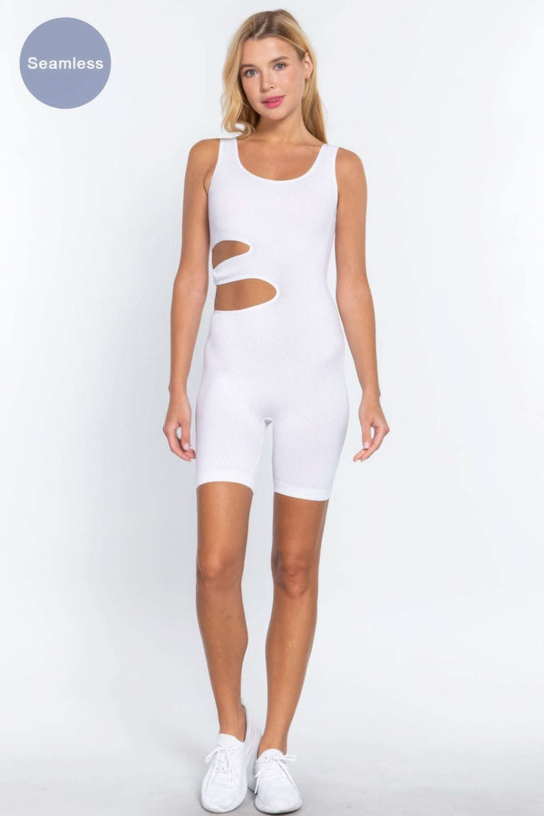 Suave Cut-out Seamless Romper - Fit Me For 20