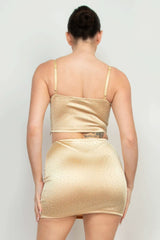 Sweetheart Bustier Rhinestones Crop Top - Fit Me For 20