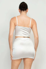 Sweetheart Bustier Rhinestones Crop Top - Fit Me For 20