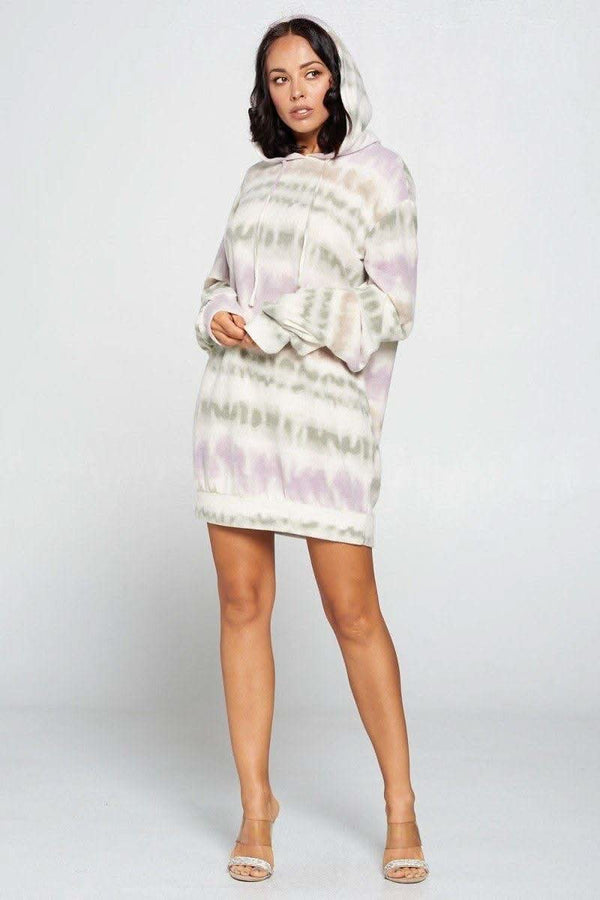 Terry Brushed Print Sweater Dress - Fit Me For 20
