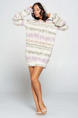 Terry Brushed Print Sweater Dress - Fit Me For 20