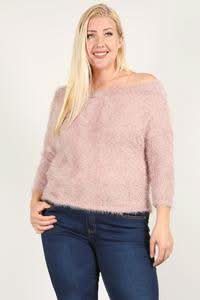 Textured Long Sleeve Top - Fit Me For 20