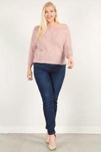 Textured Long Sleeve Top - Fit Me For 20