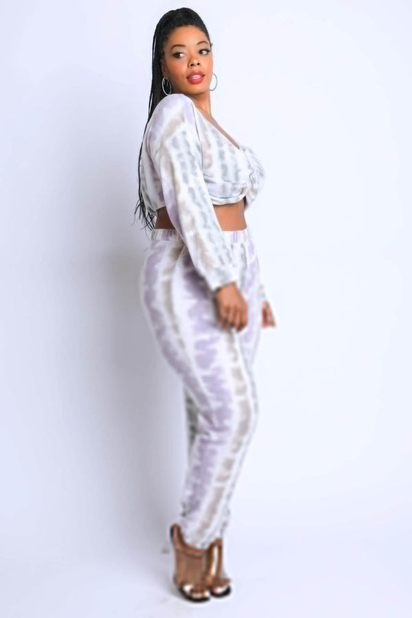 Tie Die Off Shoulder Set - Fit Me For 20