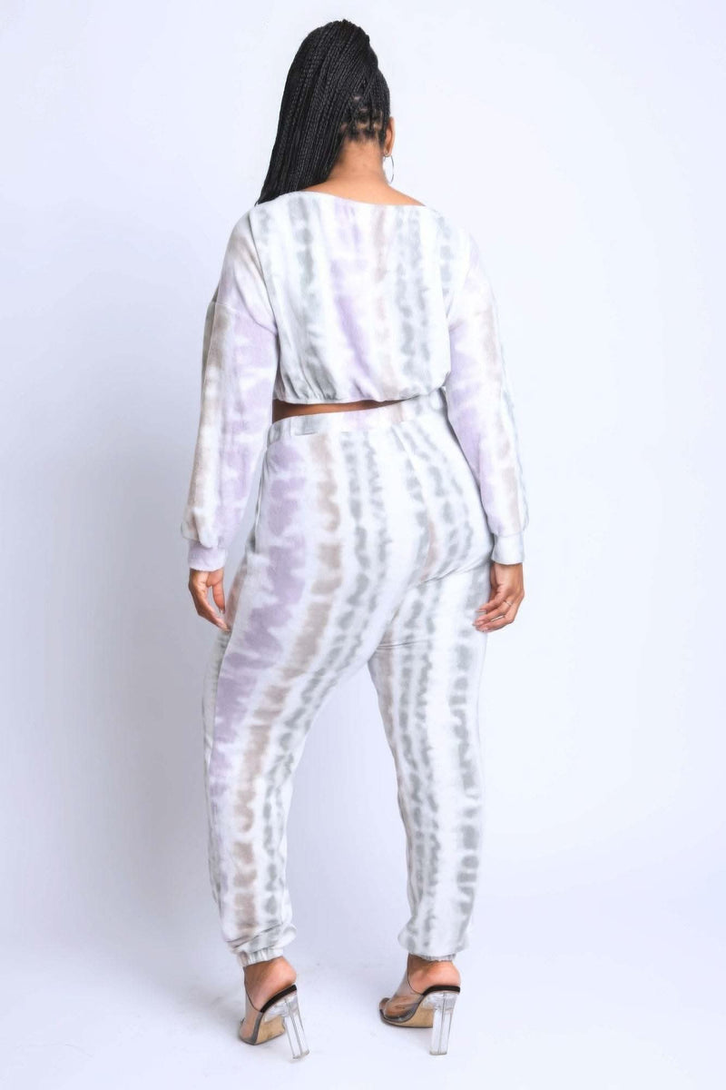 Tie Die Off Shoulder Set - Fit Me For 20