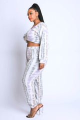 Tie Die Off Shoulder Set - Fit Me For 20