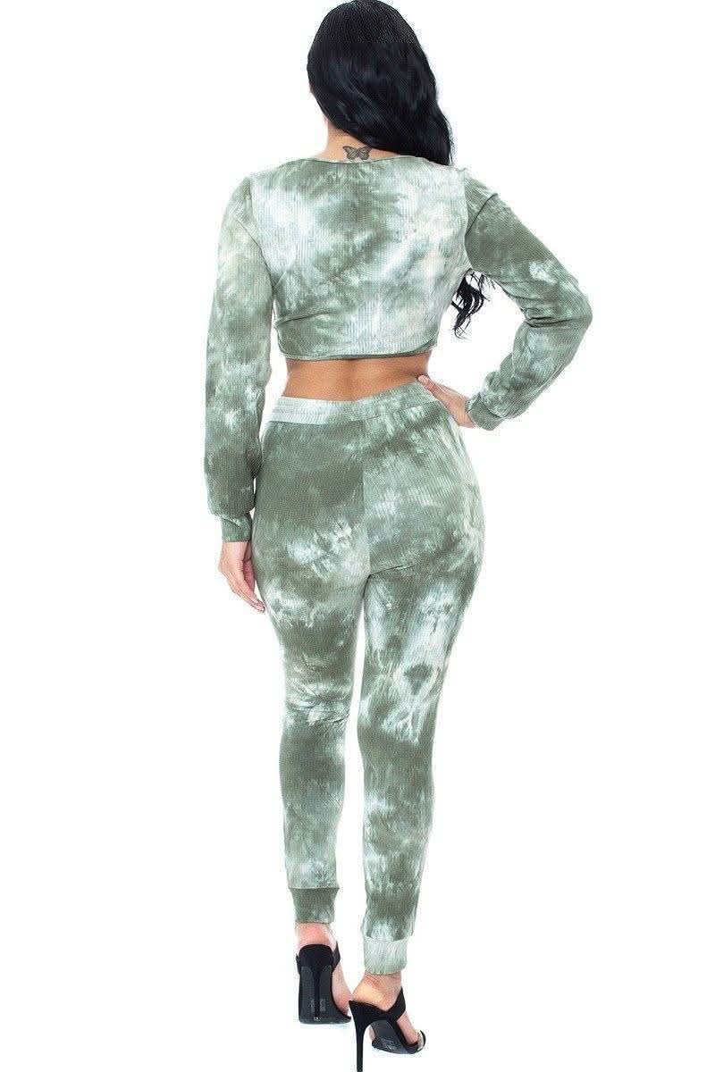 Tie Dye Ribbed Sweater Set - Fit Me For 20