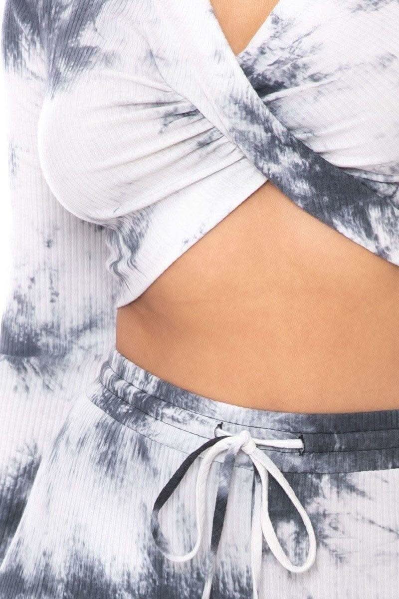 Tie Dye Ribbed Sweater Set - Fit Me For 20