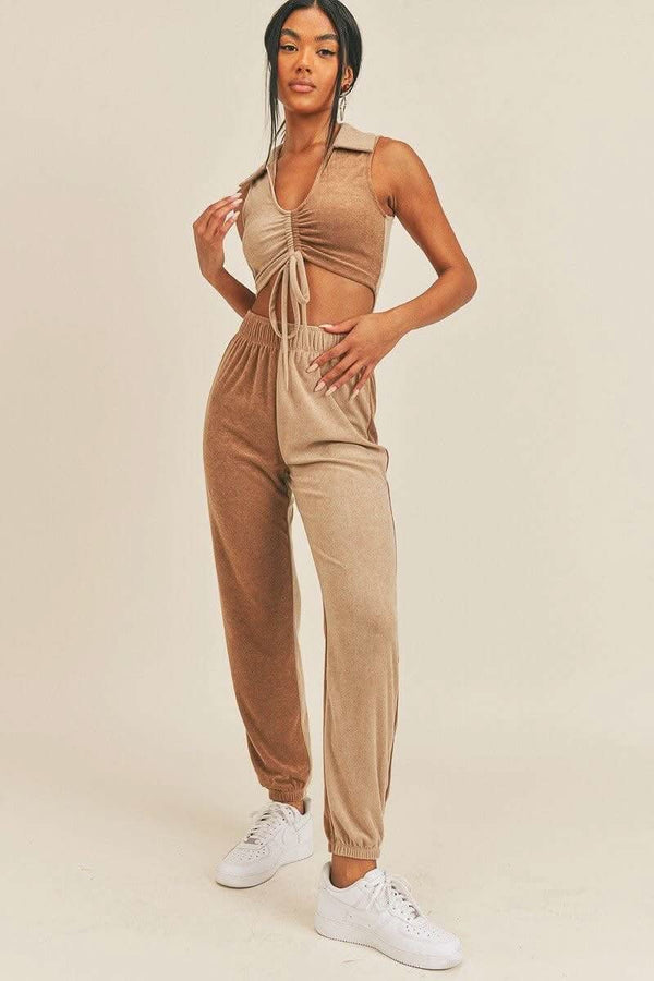 Two-tone Color Two-piece Set - Fit Me For 20
