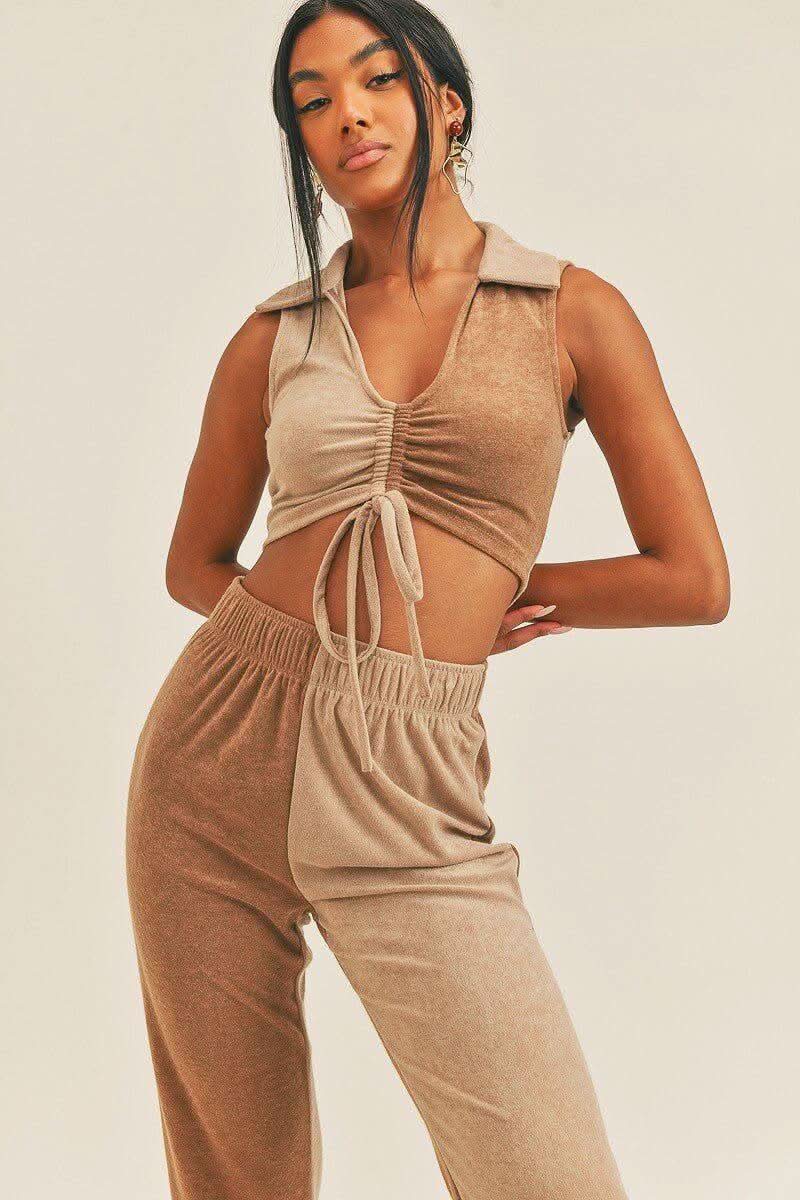Two-tone Color Two-piece Set - Fit Me For 20