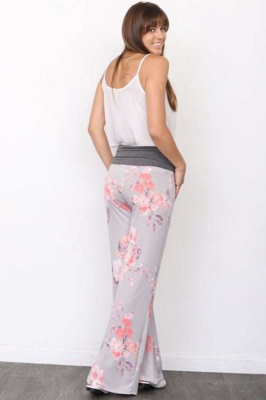 Vintage Floral Wide Leg Pants - Fit Me For 20