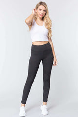 Waist Band Long Ponte Pants - Fit Me For 20