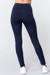Waist Band Long Ponte Pants - Fit Me For 20