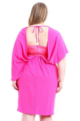 Woven Fabric Stretch Dress - Fit Me For 20
