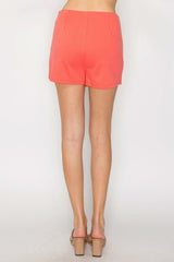 Wrap High-rise Elastic Mini Skort - Fit Me For 20